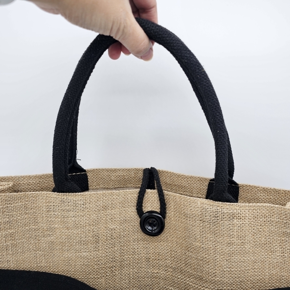 Custom Canvas Tote Bag, Large Size - Skulls Option #5 - Cream Tote - Picture 6 of 14